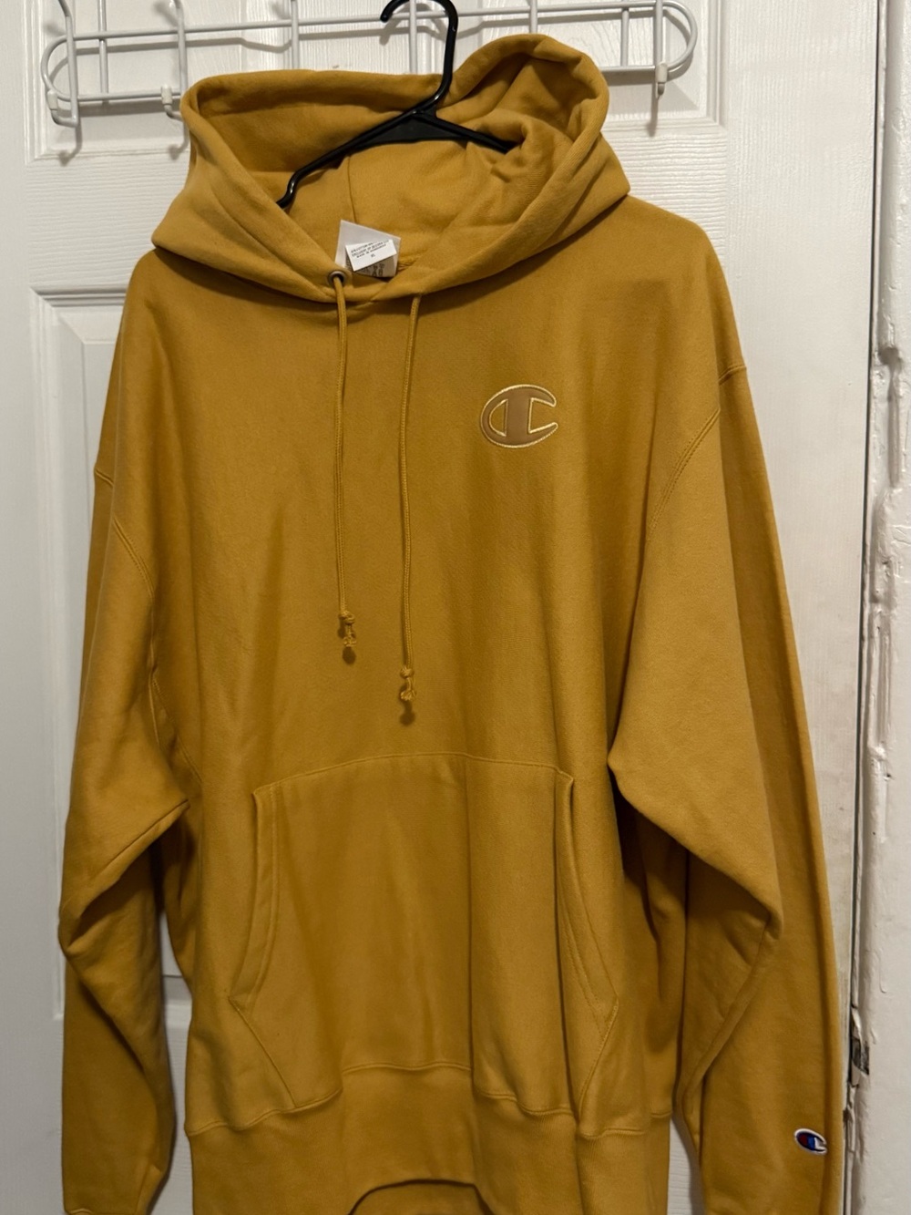 Champion Men's Mustard Pullover Hoodie